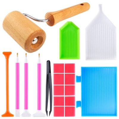 OBRAZ DIAMENTOWY ZESTAW AKCESORIÓW DO HAFTU DIAMENTOWEGO