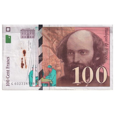 Francja, 100 Francs, Cézanne, 1997, G032228139, EF