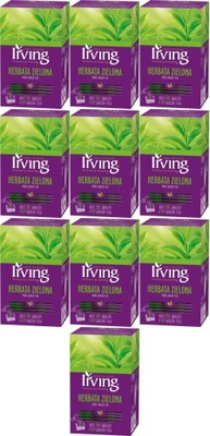 Herbata zielona w kopertach Irving 20szt x10