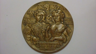 Medal Jan Sobieski i Maria Gniew