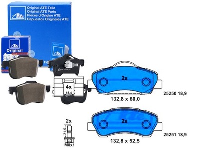 Ate13.0460-3867.2 тормозные колодки ham. peugeot перед 301 1, фото №1