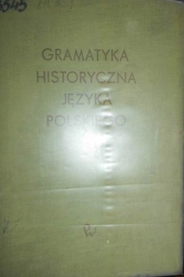 Gramatyka historyczna języka polskiego -