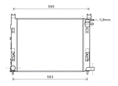 Радіатор dacia dokker 12-17 фото №1