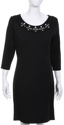 C&A elegancka czarna sukienka z dżerseju M 42