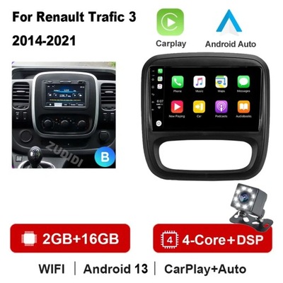 NAWIGATOR GPS PARA RENAULT TRAFIC 3 2014-2021 PARA OPLA VIVARO B 2014-2018  