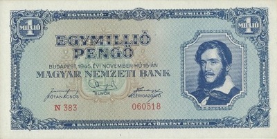 Węgry - 1000000 Milpengo - 1945 - P122 - St.1