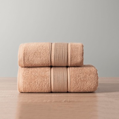 Ręcznik bawełniany Naomi kawowy 70x140