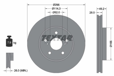 DISCO DE FRENADO 92135800  