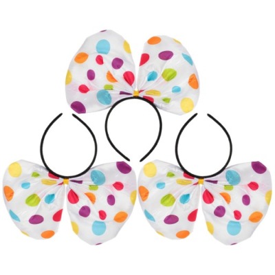 ŚLICZNY PAJAC OPASKA DO WŁOSÓW HALLOWEEN DEKORACJA OPASKA 3 SZT