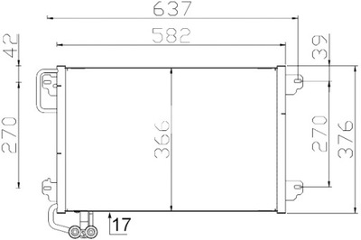 MAHLE CONDENSADOR DE ACONDICIONADOR RENAULT MEGANE I MEGANE SCENIC SCENIC I  