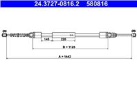 ATE CABLE HAM.CITROEN SAXO 96- CITROEN SAXO 96-/PEUGEOT 106 91-/106 96-  