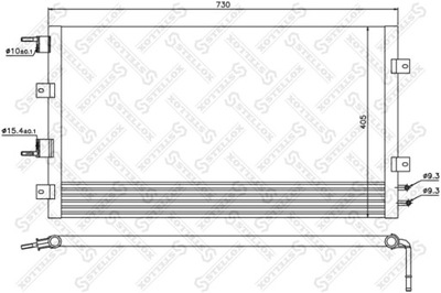 РАДИАТОР КОНДИЦИОНЕРА CHRYSLER STRATUS 2.0/2.4/2.