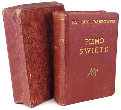 PISMO ŚWIETE NOWEGO TESTAMENTU oprawa z epoki, futerał