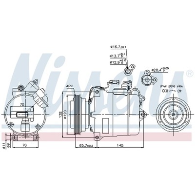 КОМПРЕССОР, КОНДИЦИОНЕР NISSENS 89027