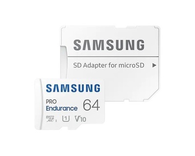 SAMSUNG PRO 64 GB micro SD XC UHS 100MBs ENDURANCE