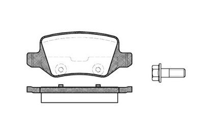 DRIVE+ ZAPATAS DE FRENADO PARTE TRASERA MERCEDES VANEO 02-  