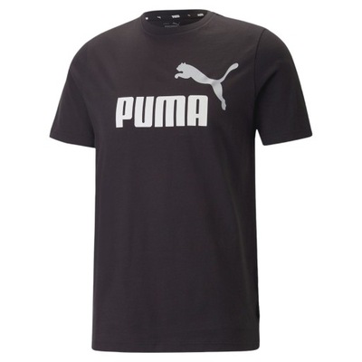 PUMA KOSZULKA MĘSKA T-SHIRT ESS+2 COL CZARNA r.L