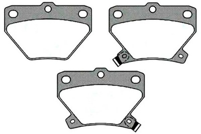 Lpr комплект тормозных колодок ham. задняя pontiac vibe фото №1