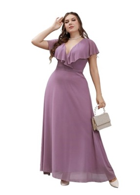 SHEIN SUKIENKA PLUS SIZE FIOLETOWA MAXI 46 VBF