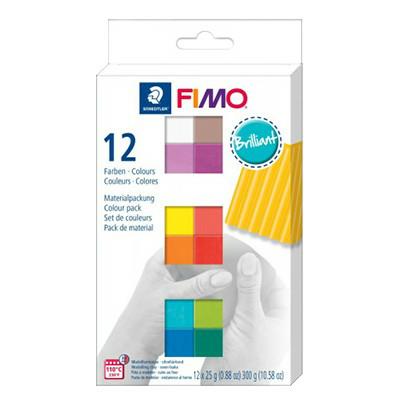 FIMO Soft Brilliant 12x25g, Staedtler