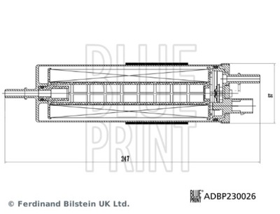 BLUE PRINT ADBP230026 FILTRAS DEGALŲ 