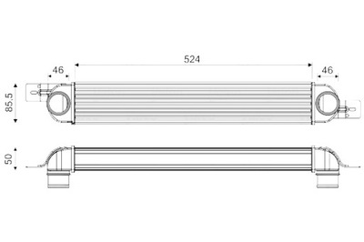 VALEO INTERCOOLER SIN DE VÁLVULA AGR OPEL MERIVA A 1.3D 1.7D 09.03-05.10  