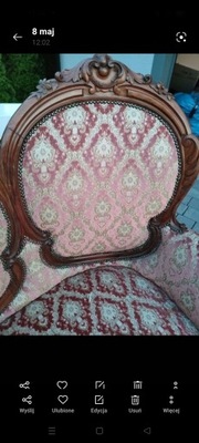 Sofa kanapa Ludwik Filip 1880