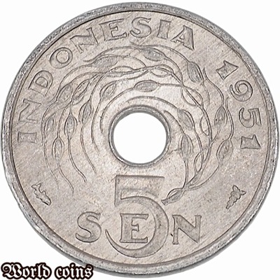 5 SEN 1951 INDONEZJA