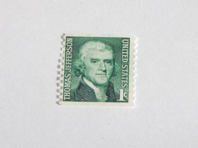 ZNACZEK USA 1 CENT,THOMAS JEFFERSON, BARDZO RZADKI,POSZUKIWANY