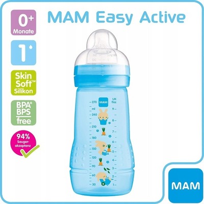 MAM Easy Active butelka 270ml 0msc+