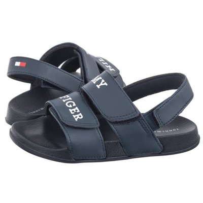 Topánky Sandále pre deti Tommy Hilfiger Velcro Sandal Blue Tmavomodré