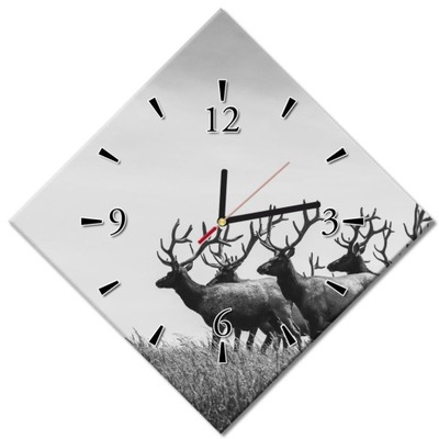 Zegary ścienne 42x42 Stado jeleni