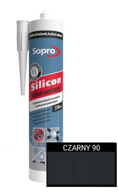 Sopro Silicon - Silikon sanitarny Czarny 90 | 310ml