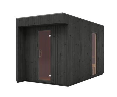 Sauna zewnętrzna-ogrodowa Musta 3.9x2 m