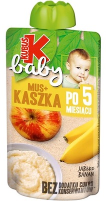 KUBUŚ Baby Mus Kaszka Jabłko Banan Dla Dzieci 100g