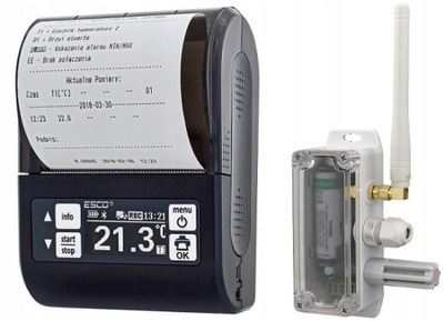 REGISTRATORIUS TEMPERATŪROS DR203 Z DRUKARKA 1 JUTIKLIS 