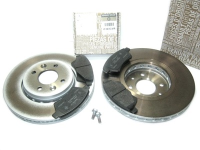 Тормозные диски тормозные колодки перед megane ii scenic ii 280mm oryg фото №1