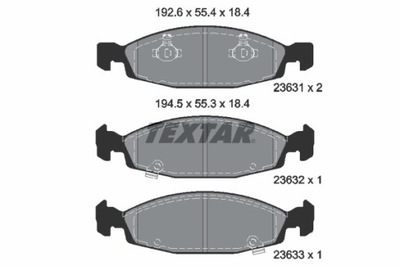 КОЛОДКИ ТОРМОЗНЫЕ JEEP ПЕРЕД GRAND CHEROKEE 99- 2363101