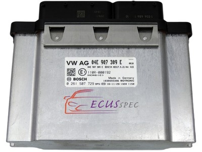 KOMPIUTERIS ECU GOLF 7 1.4 TSI 04E907309E 0261S07729 