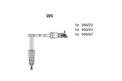 ПРОВОДА ЗАЖИГАНИЯ MERCEDES M104 BREMI