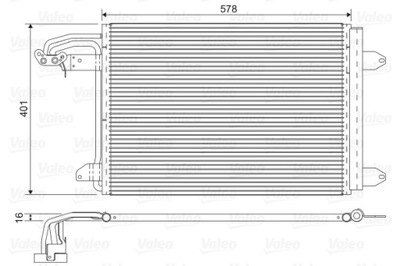 VAL VAL817777 CONDENSER AIR CONDITIONER VW A3/GOLF 5/OCTAVIA 04- - milautoparts-fr.ukrlive.com