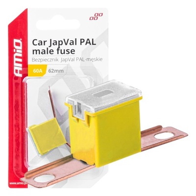 FUSIBLES AUTO JAPVAL PAL MESKI 62MM 60A AMIO-03430  