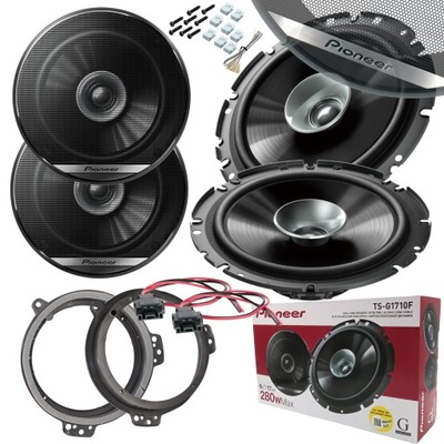 PIONEER ALTAVOCES + DISTANCIAS PARA AUDI A3 8P A4 B6 B7 SEAT EXEO  