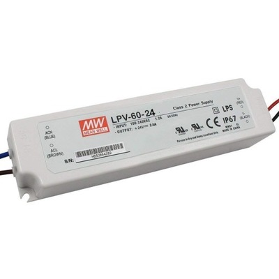 Zasilacz LED LPV-60-24 24V 2,5A 60W hermetyczny