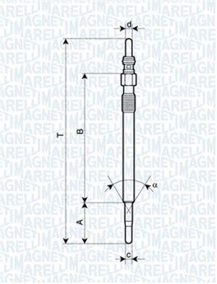 MAGNETI MARELLI 062900047304 СВЕЧА НАКАЛА