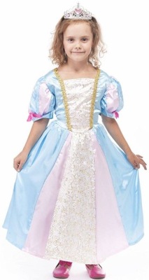 STRÓJ KOPCIUSZEK KRÓLEWNA Z BAJKI 122-128 CM