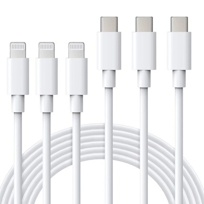 USB C to Lightning Cable, 3Pack 2M iPhone Charger Cable MFi Certified, Typ