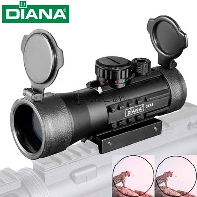 DIANA 3X44 OPTICAL RED DOT SIGHT SCOPE FIT 11/20MM