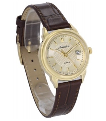 Damski zegarek Adriatica pasek brązowy