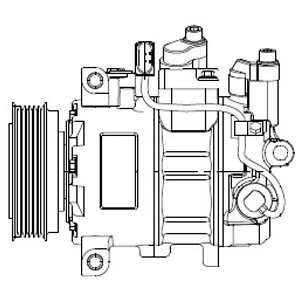 KOMPRESORY KONDICIONAVIMO (S DELPHI CS20474 + DOVANA 